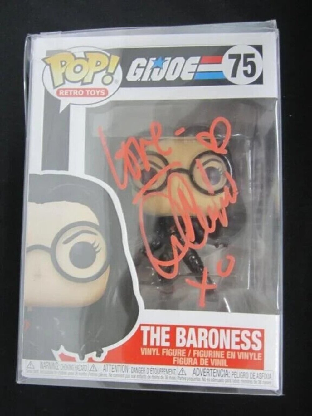 Ursula Corbero signed Funko Pop! Retro Toys: G.I. Joe - The Baroness #75 w/COA